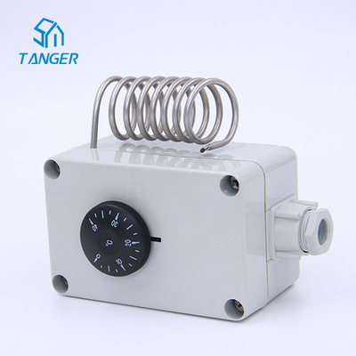 Regulador de temperatura espiral mecánico del sitio del sensor elegante del termóstato Greenhouse